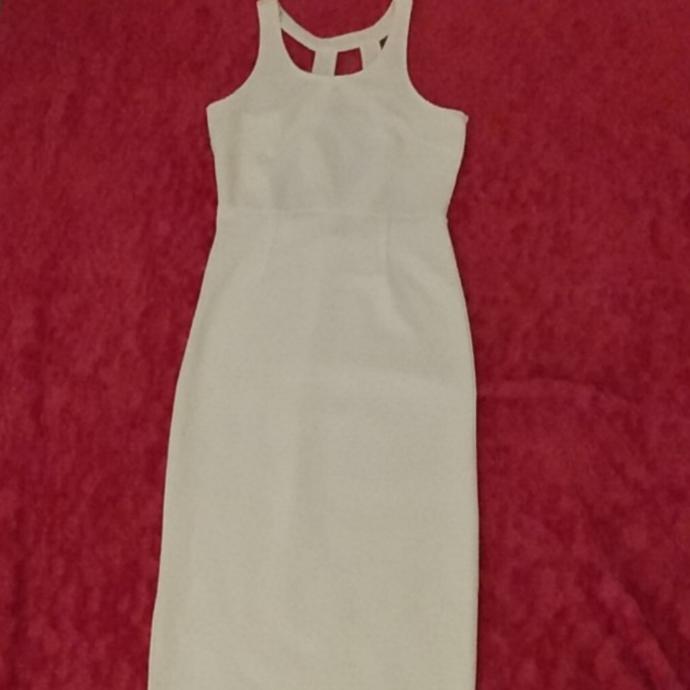 Elegant beige cocktail dress